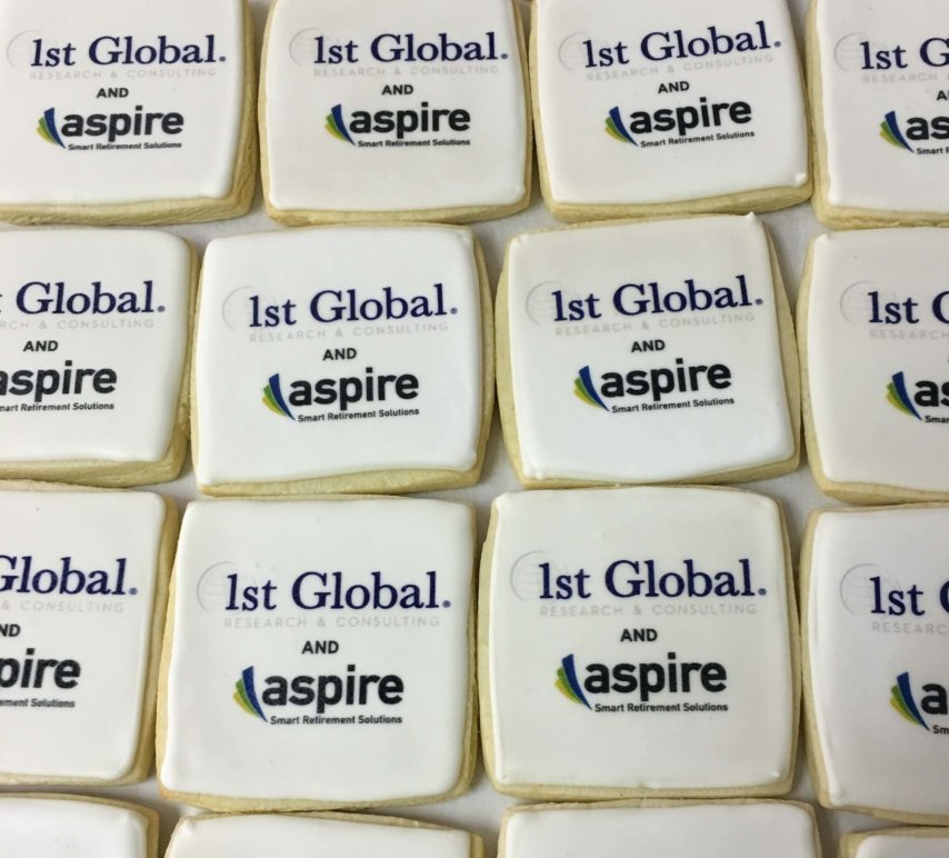 Custom Logo Cookies Square