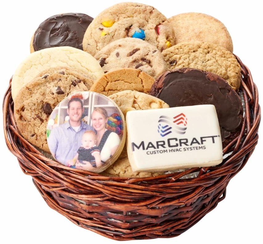 Custom Logo Cookies Basket