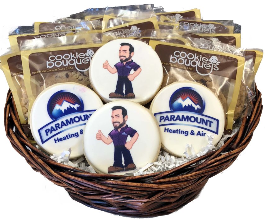 Custom All Logo Cookies Basket