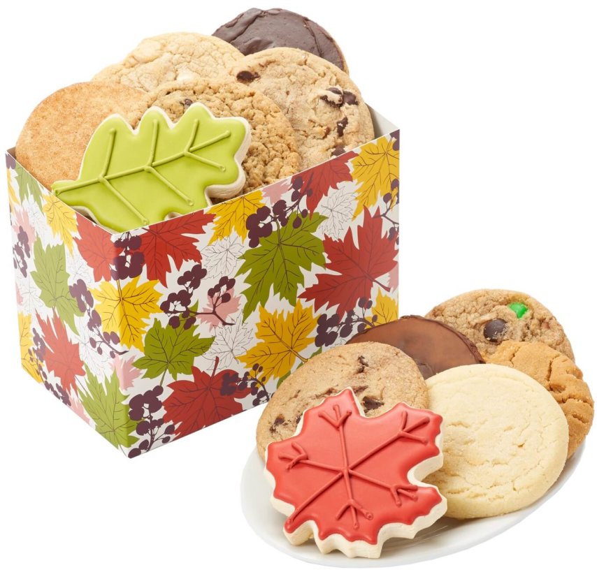 Falling Leaves Cookie Box