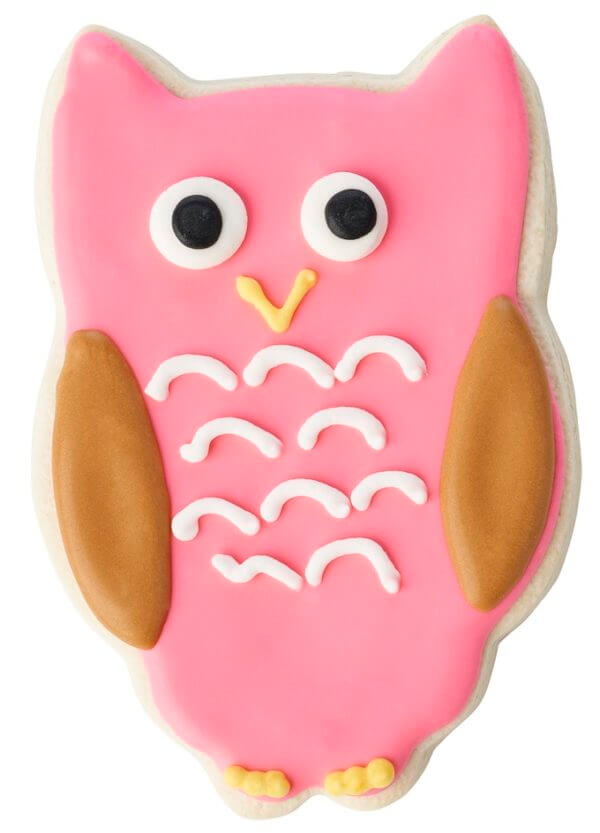 Hooray Owl Cutout Cookie Bouquet