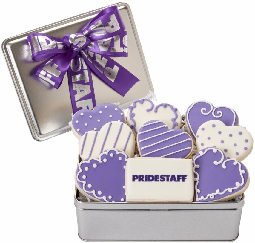 PrideStaff Fancy Hearts Cookie Tin