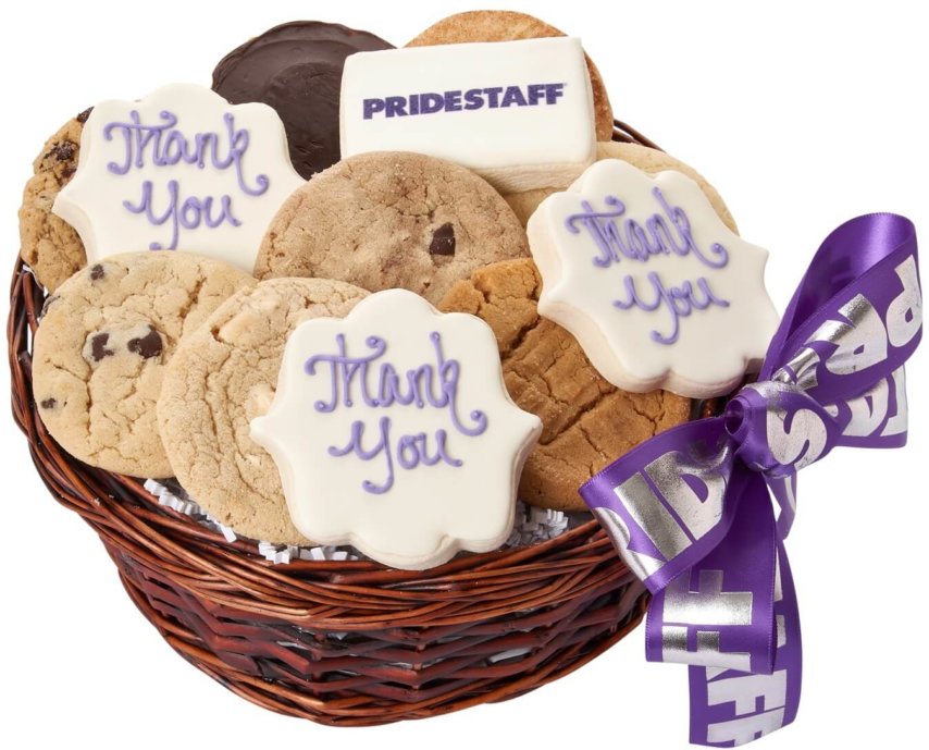 PrideStaff Thank You Cookie Basket