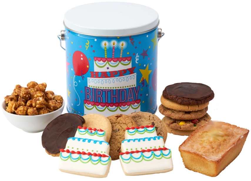 Birthday Party Cookie Tin