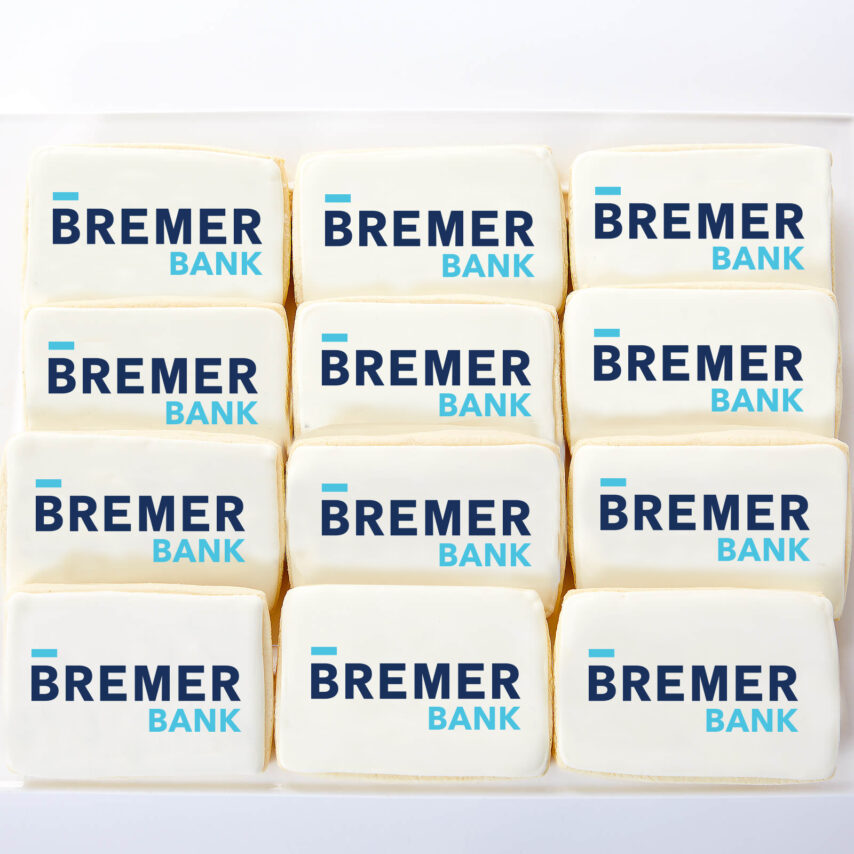 Bremer Bank Gift Box With All Logo Cookies