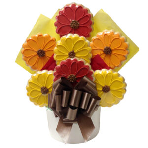 fall flowers cookie basket