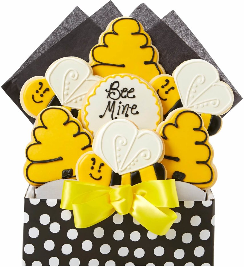 Bee Mine Cutout Cookie Bouquet