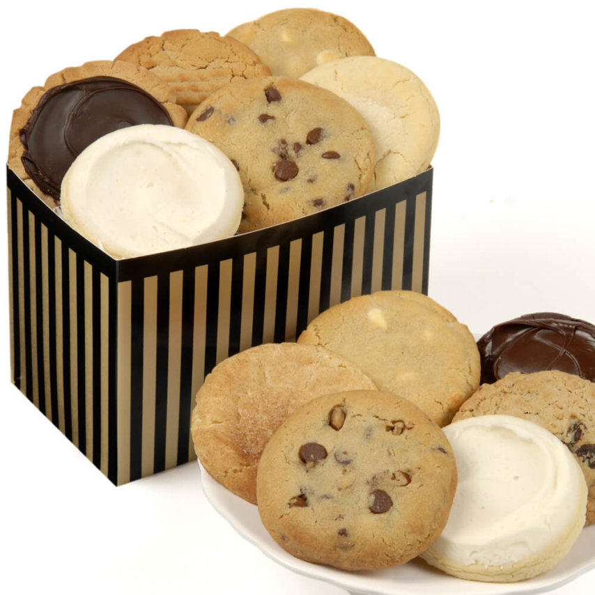 Pinstripe Cookie Box