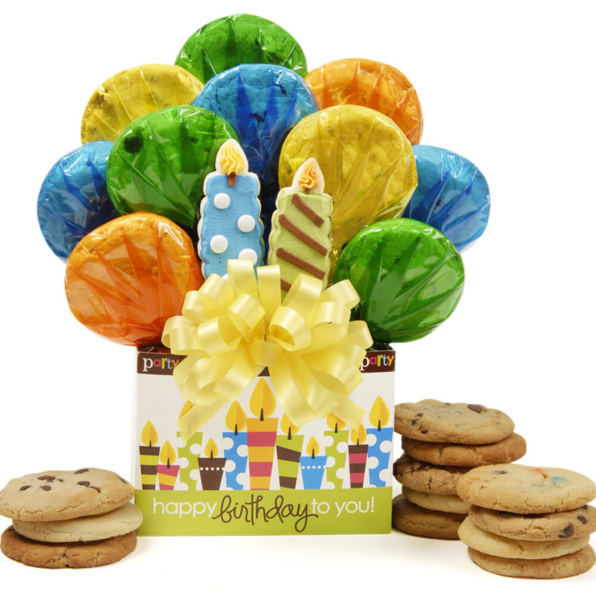 Birthday Candles Cookie Bouquet