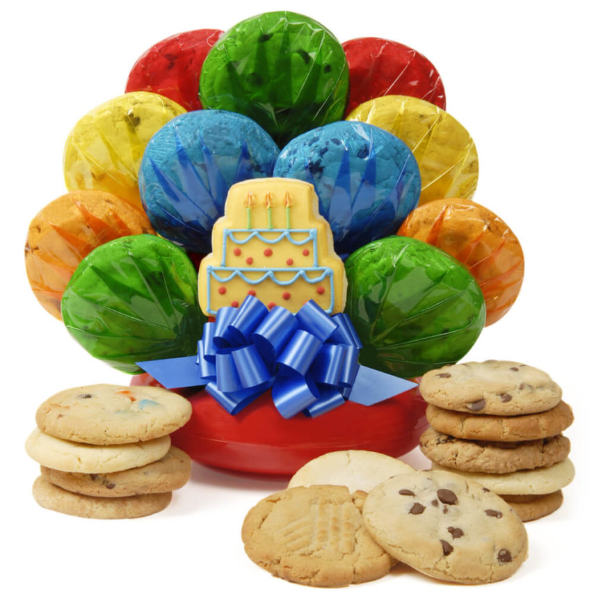 Birthday Cake Cookie Bouquet