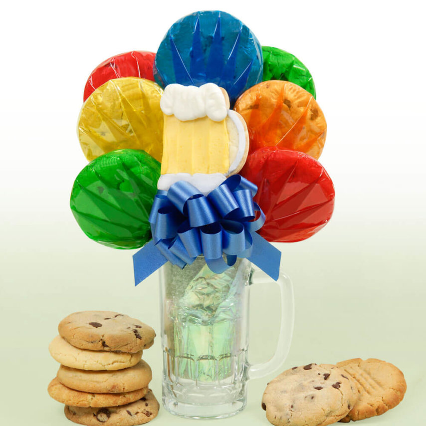 Beer Mug Cookie Bouquet