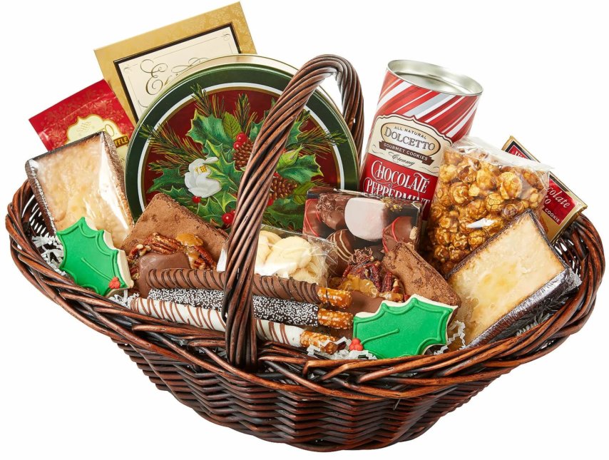 Deluxe Holly Gift Basket