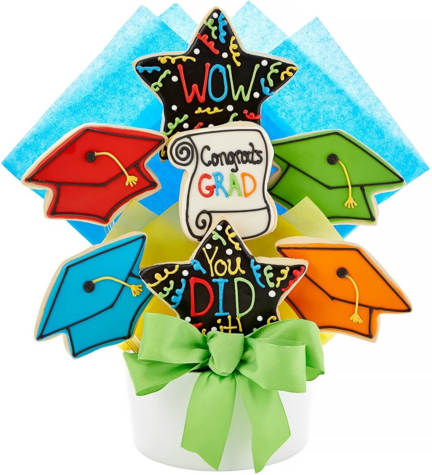 Congrats Grad Decorated Cookie Bouquet