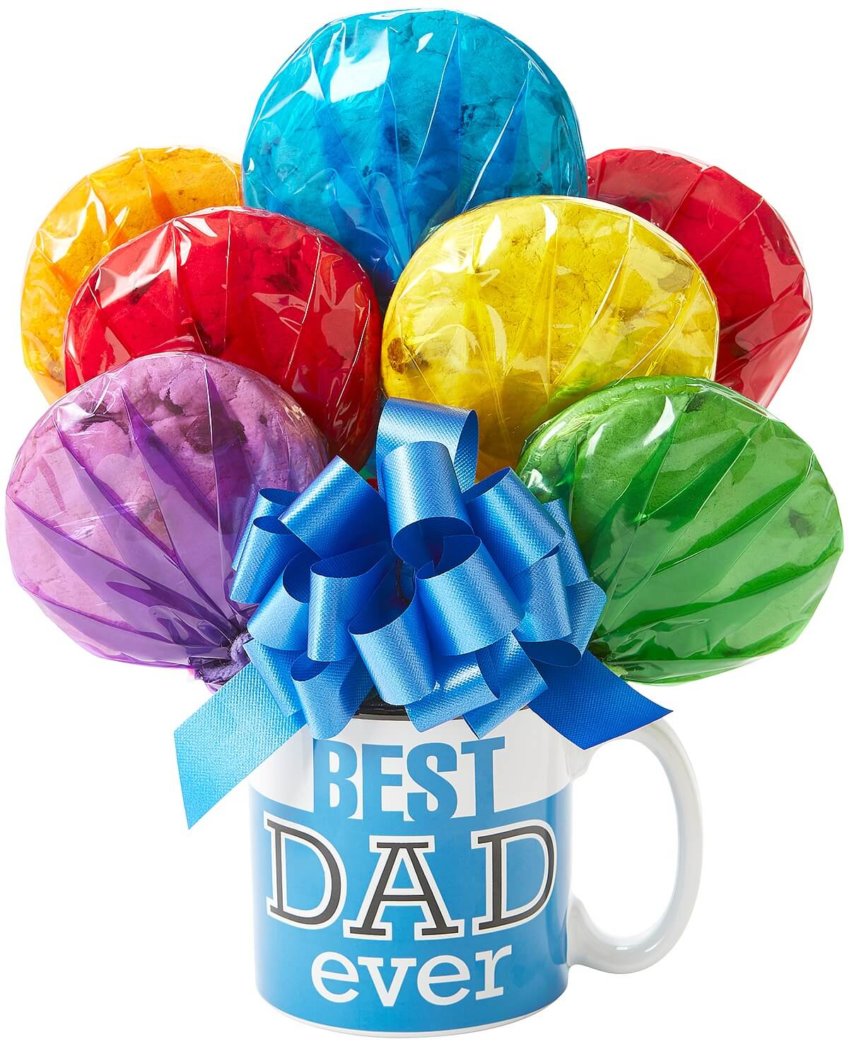 Best Dad Mug Cookie Bouquet