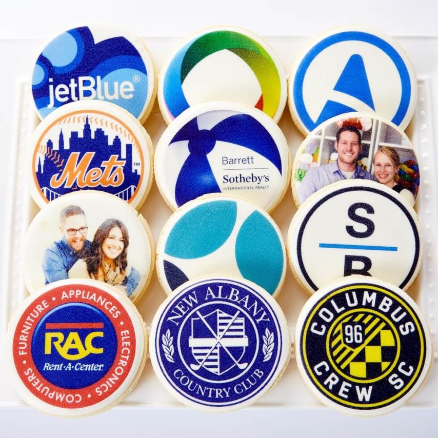 Custom Logo Cookies