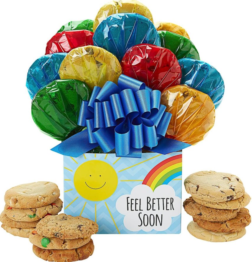 Sunshine Get Well Cookie Bouquet